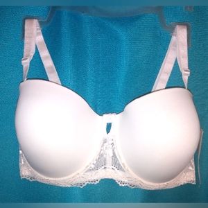 CATO Rene Rofe Convertible Ivory Lace underwire bra Plus sz 38D